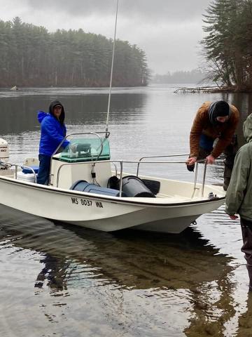 Launching the boat